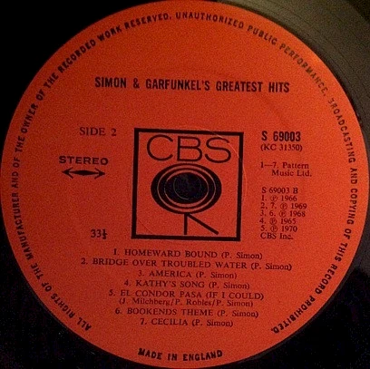 Simon And Garfunkel's Greatest Hits
