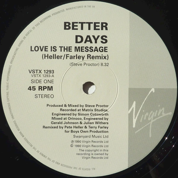 Love Is The Message (Heller / Farley Remix)